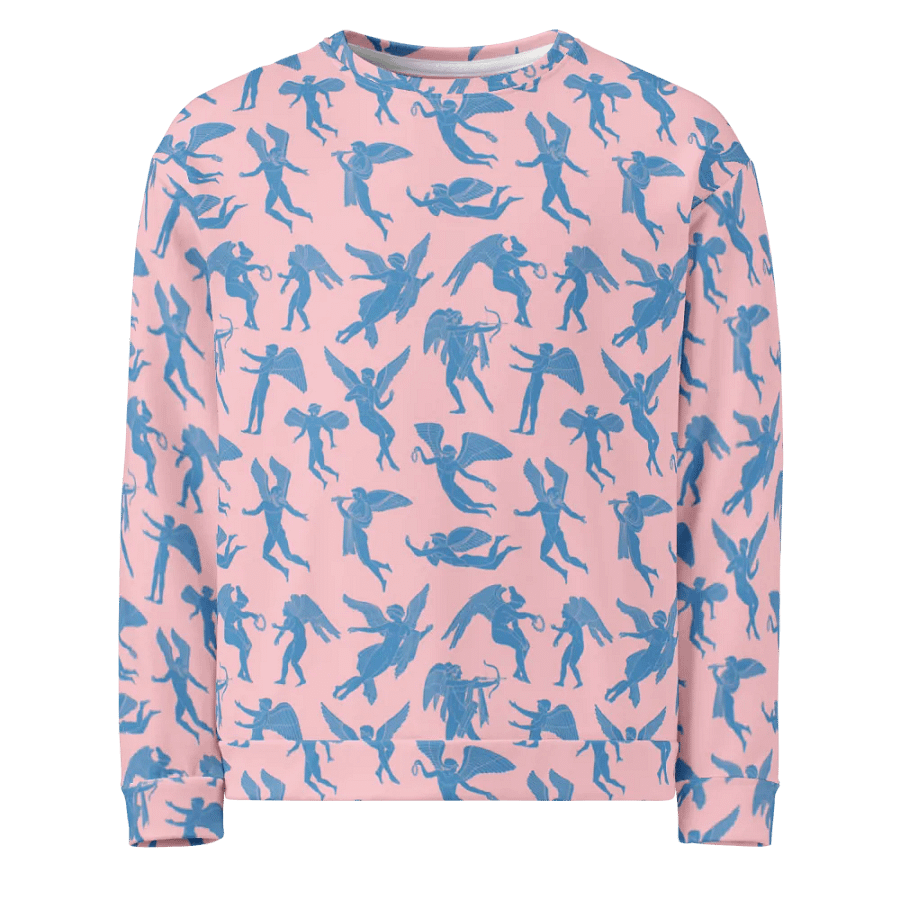 Erotes - chinoiserie and rose unisex recycled sweater product image (2)