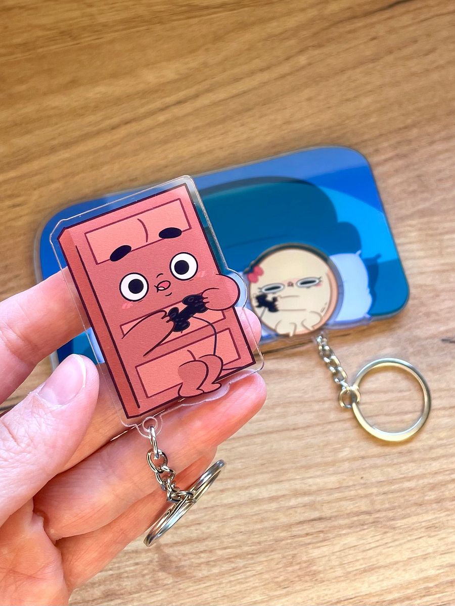 Matching Choco & Pancake Keychains with Bonus Display Base product image (4)
