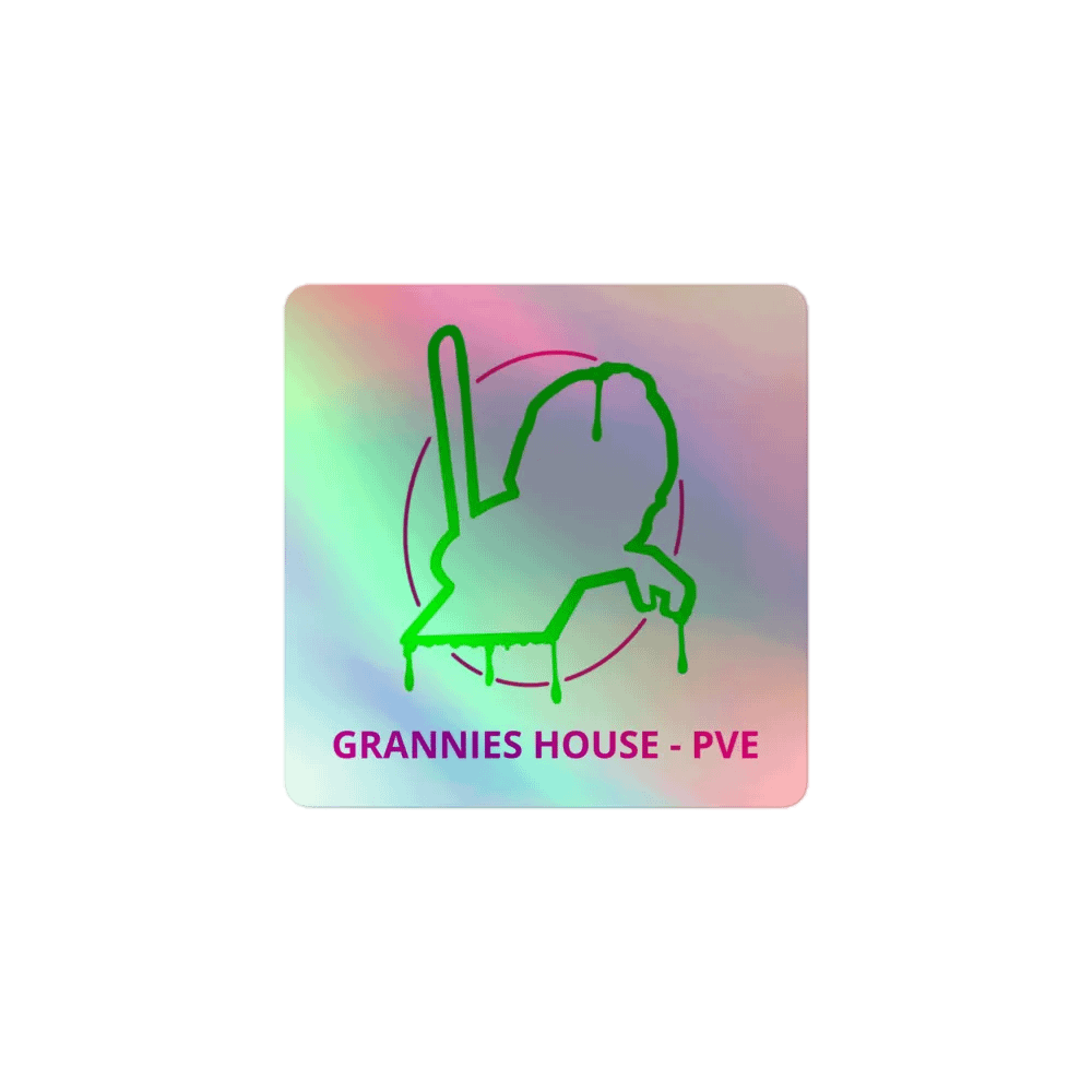 GRANNIES HOUSE LOGO - Hologram Sticker product image (1)