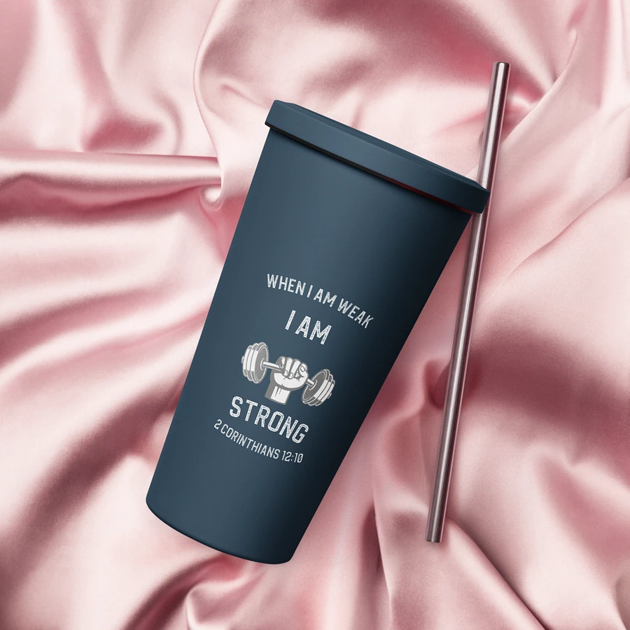 I Am Strong 20 oz. Insolated Cup: Navy product image (18)