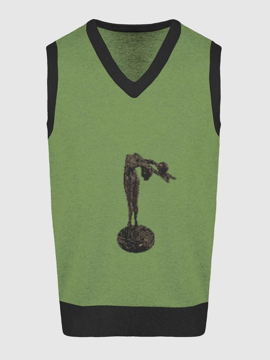 M-Branded Jacquard Knit V-Neck Vest product image (3)