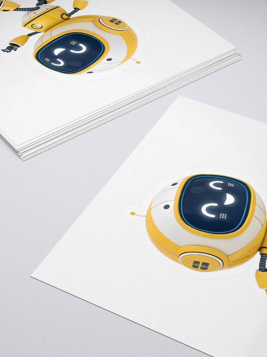 Happy Robot Kiss Cut Stickers product image (4)