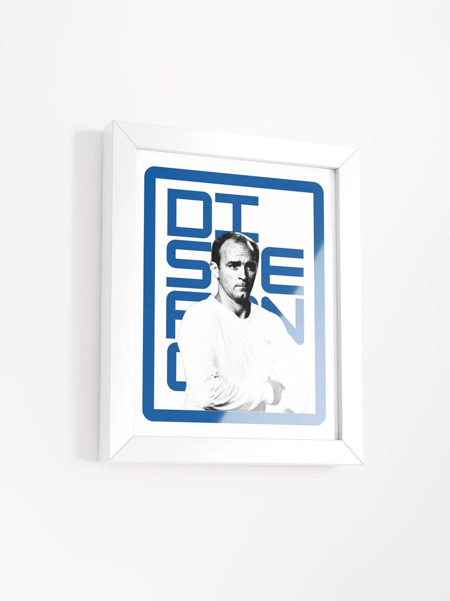 Alfredo Di Stéfano BW Real Madrid Name Art Framed Print product image (4)