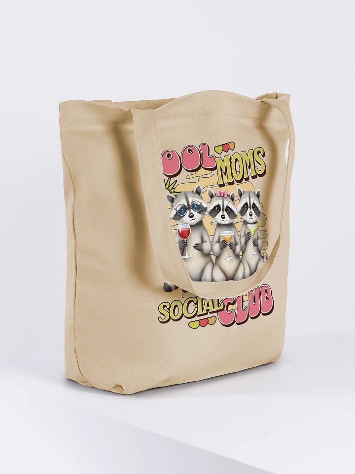 Cool Moms Social Club Raccoon Tote Bag product image (1)