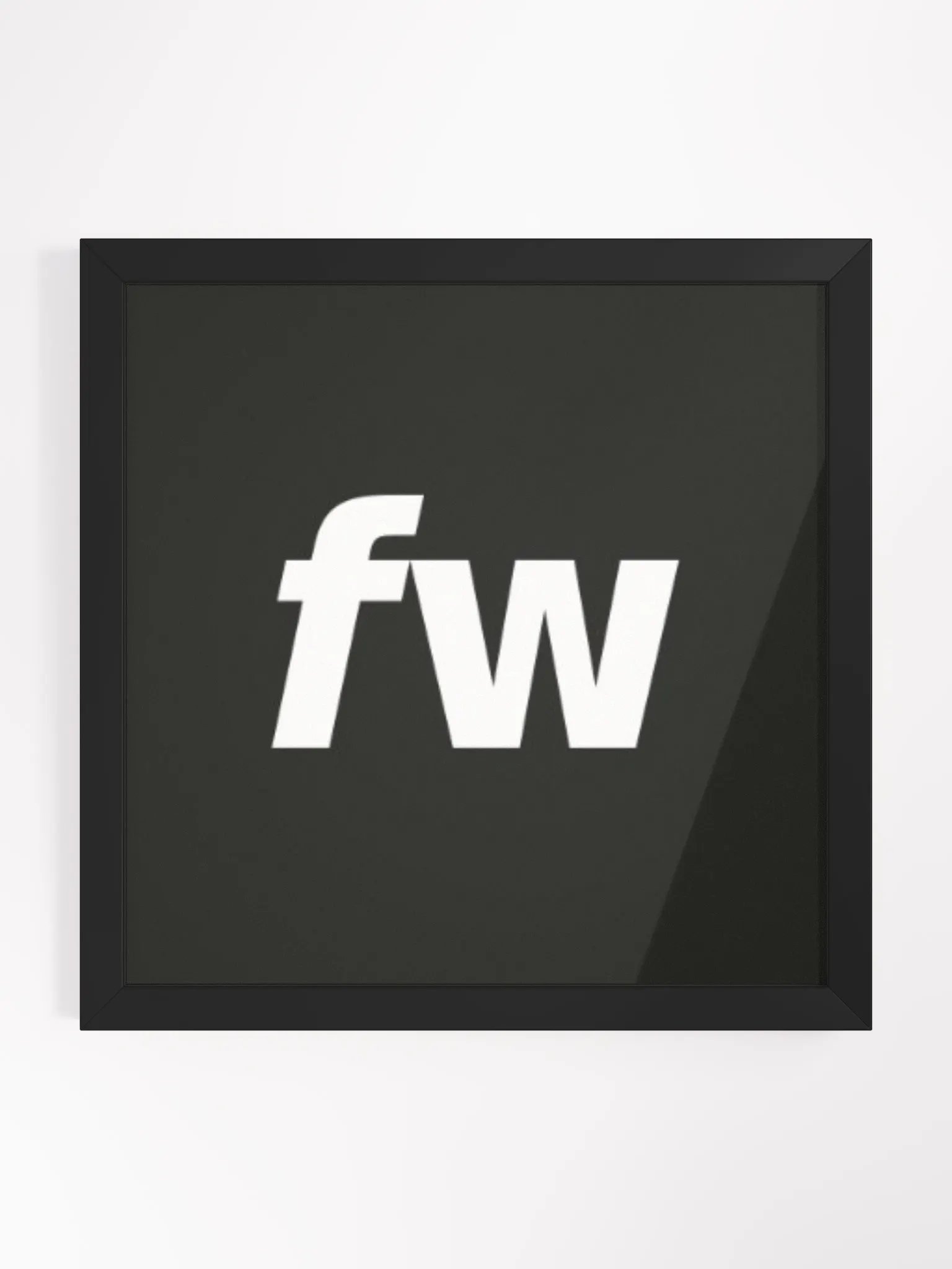 Bold FW Letters Matte Poster product image (1)