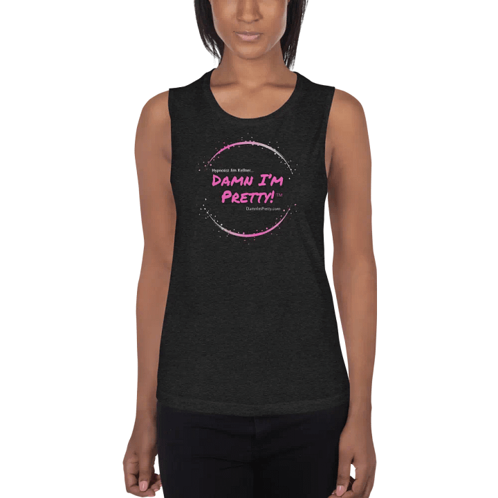 Damn I'm Pretty! Tank Top -Shirt (PINK Circle) product image (1)