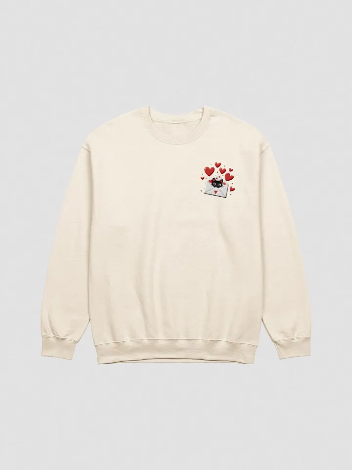 Feline Valentine Envelope - Embroidered Crewneck product image (4)