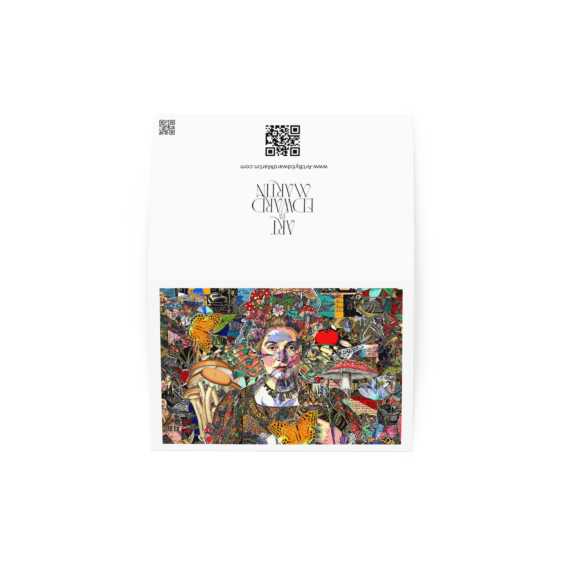 Lady with Cat by Edward Martin Card product image (4)