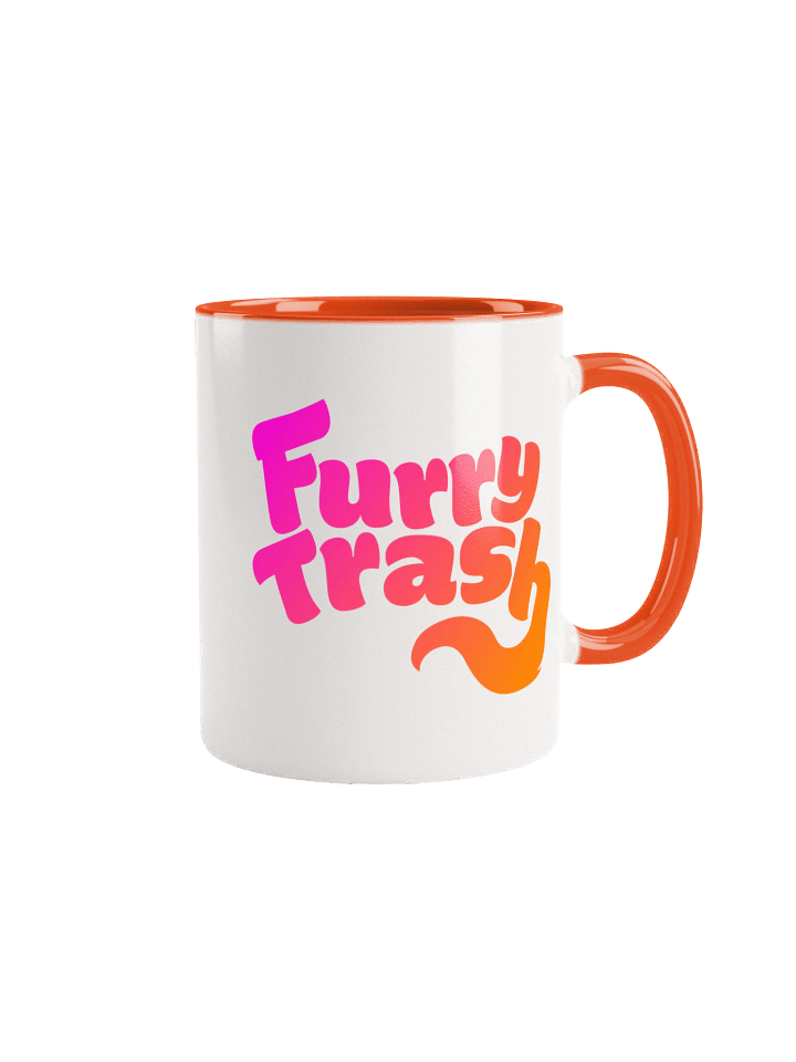 Furry Trash Mug - Bubble Logo (Sunrise Gradient) product image (2)