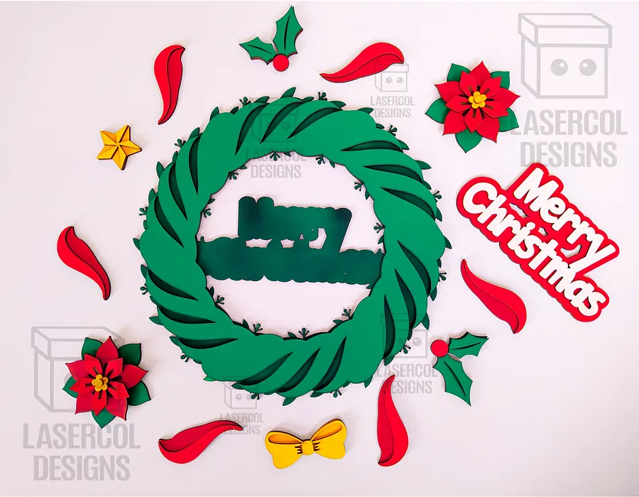 Christmas Wreath - Laser Cut Files product image (9)