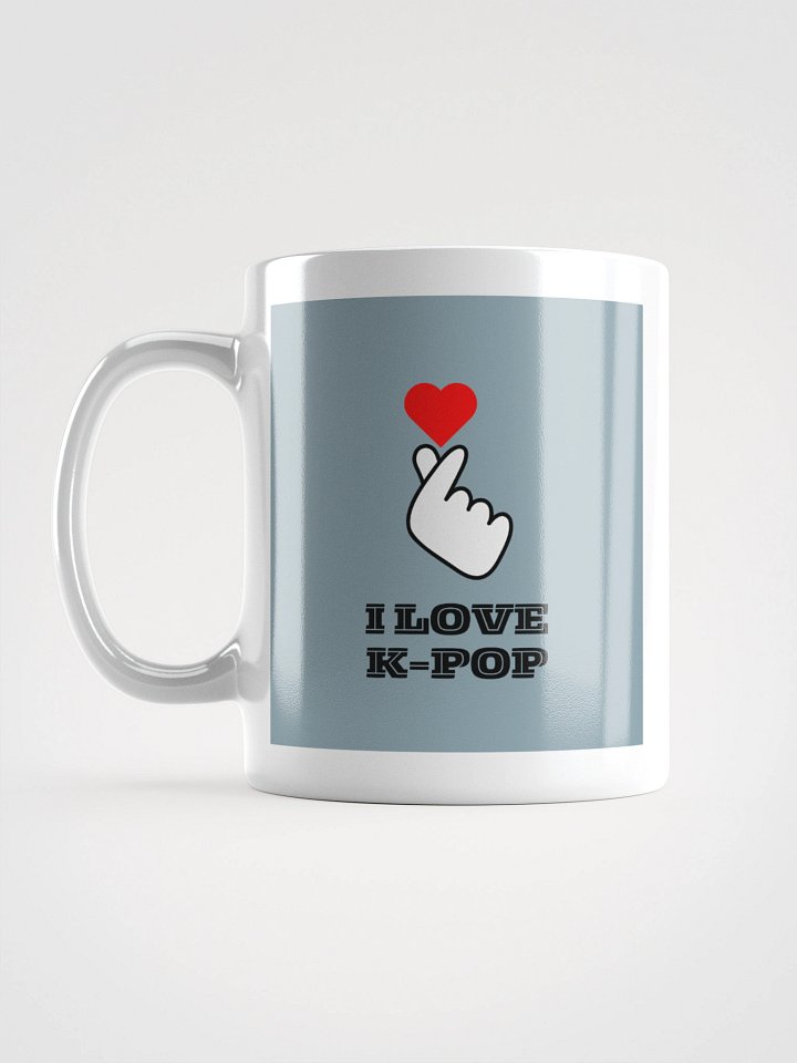 K-POP South Korean finger heart symbol mug product image (1)