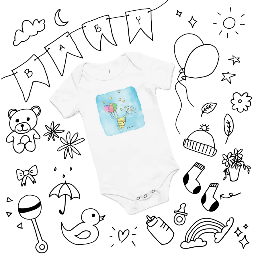 Starry Bunny Baby Onesie product image (12)