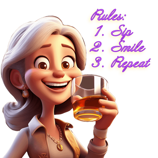 Rules are Sip, Smile & Repeat