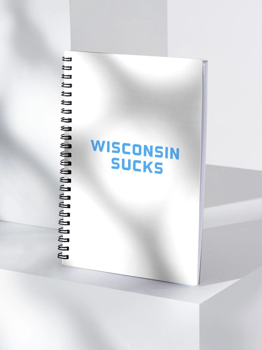 Wisconsin Sucks Spiral Notebook product image (4)