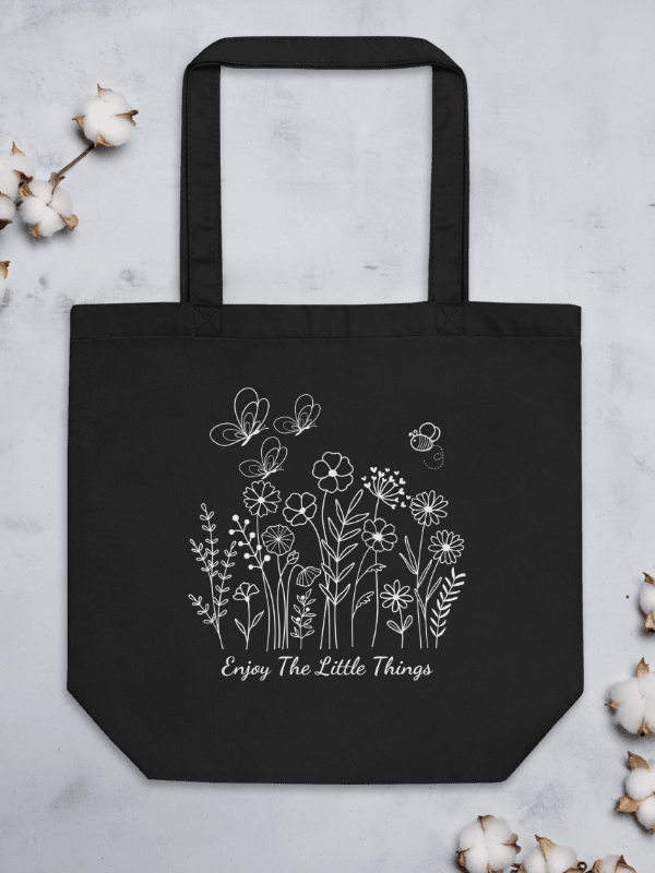 Enjoy The Little Things Floral Eco-Friendly Tote Bag product image (1)