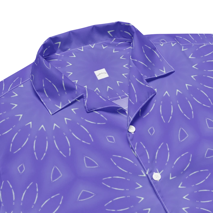 Hawaiin Style Shirt, Button Up, Unisex, Floral Burst product image (2)