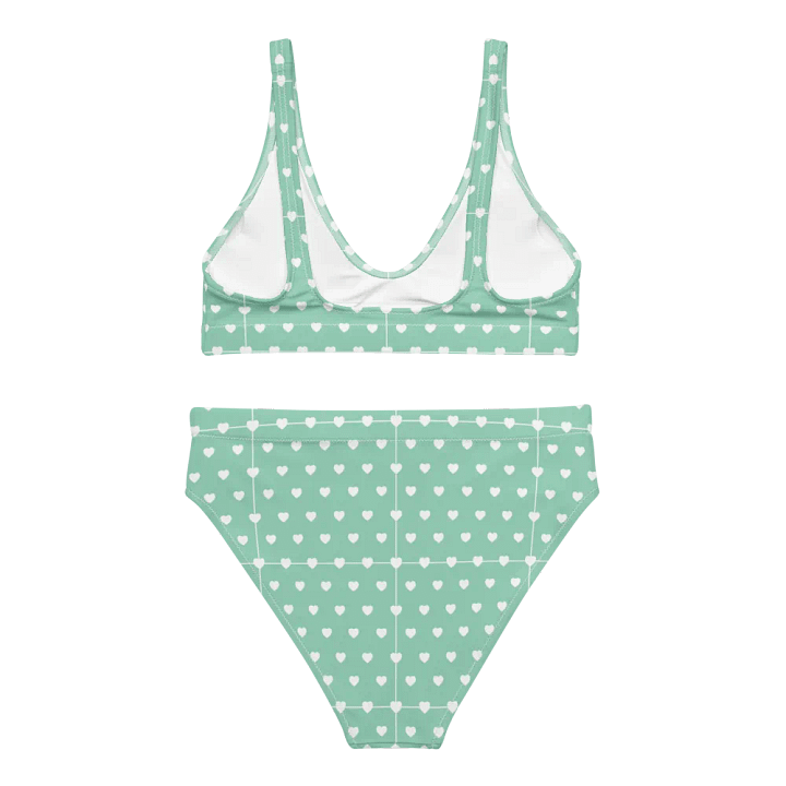 Pastel Heart Seamless Pattern High Waisted Bikini - V1 product image (2)