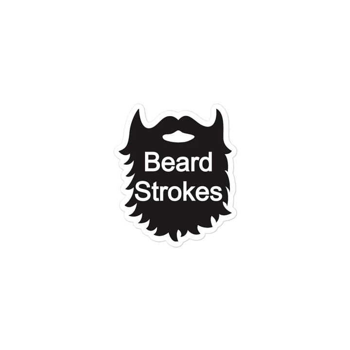 Black Beard Strokes Magnet product image (1)
