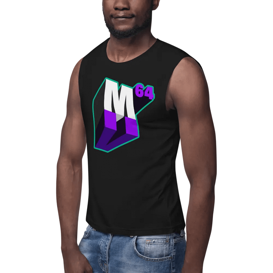 M64 Plays Logo Muscle Tank (Founding Member Edition) product image (7)