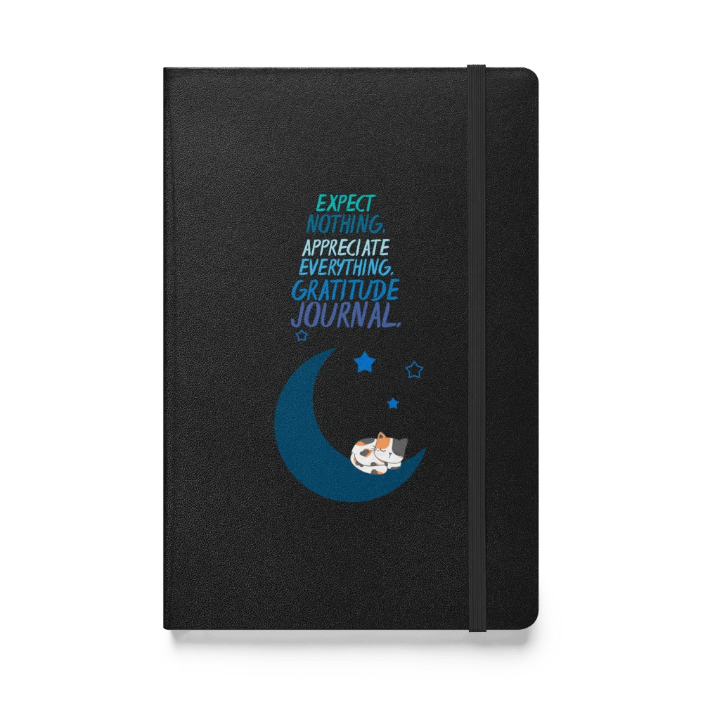 Dreamy Cat Crescent Moon Gratitude Journal product image (1)