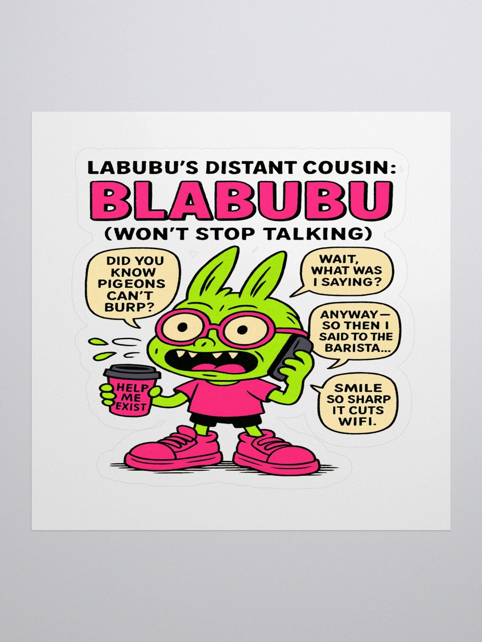 “Labubu’s distant cousin: Blabubu (won’t stop talking)” product image (1)