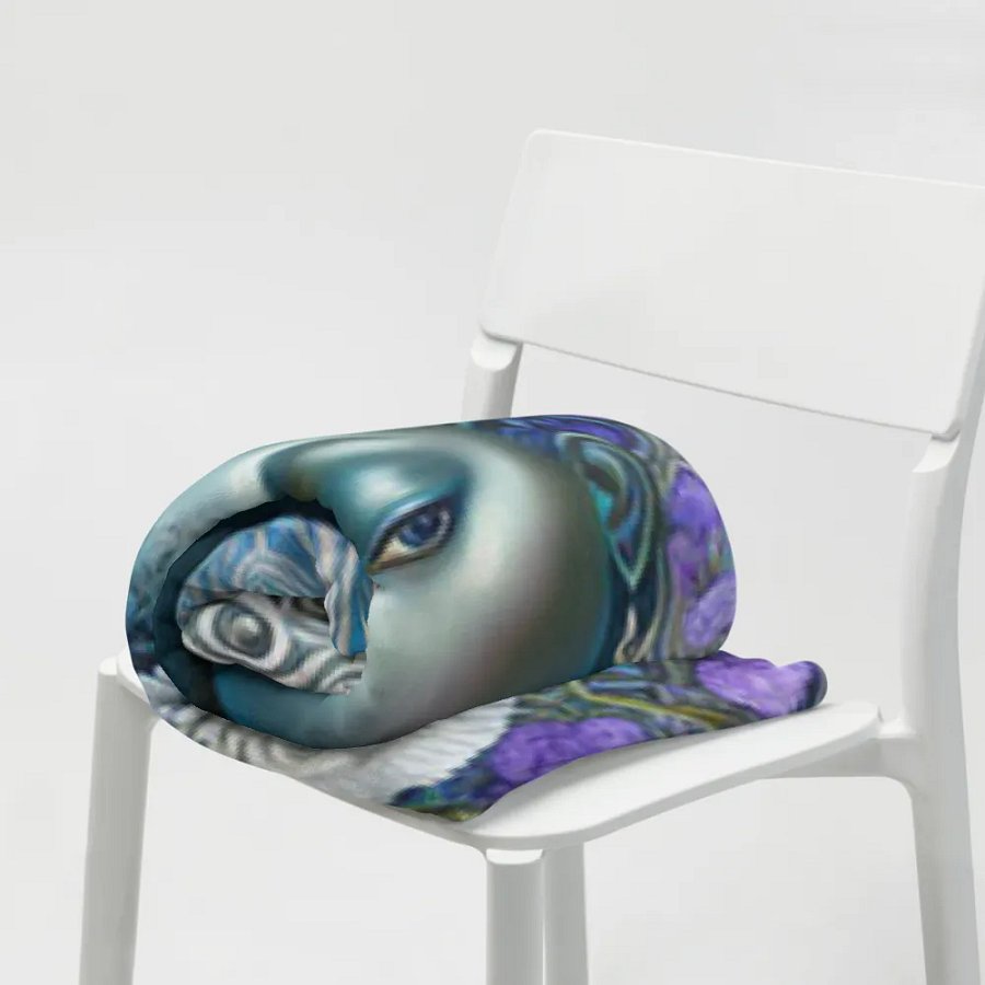 Blue Goddess Cosy Fleece Blanket product image (7)