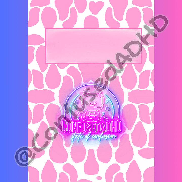 Animal Print CADHD Digital Planner Covers product image (2)