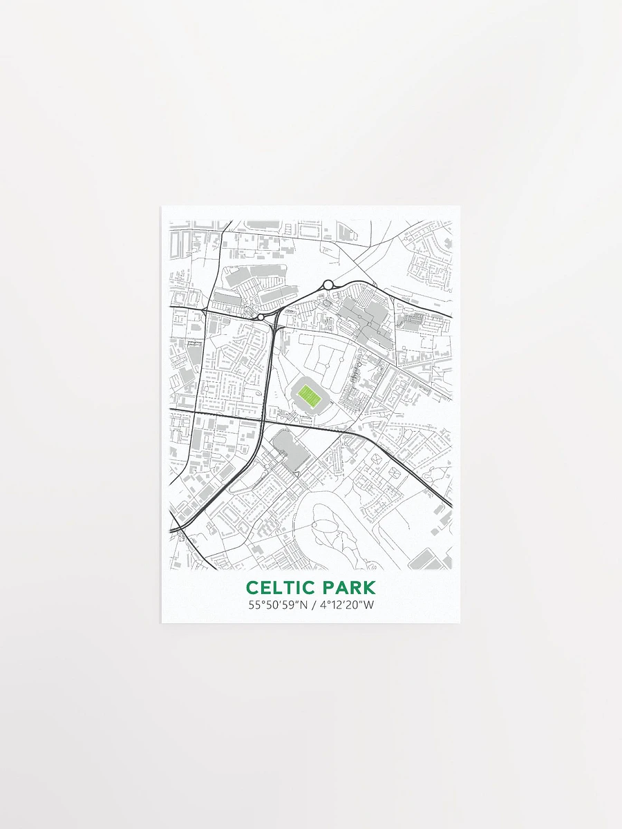 Celtic Park Map Design Poster product image (1)