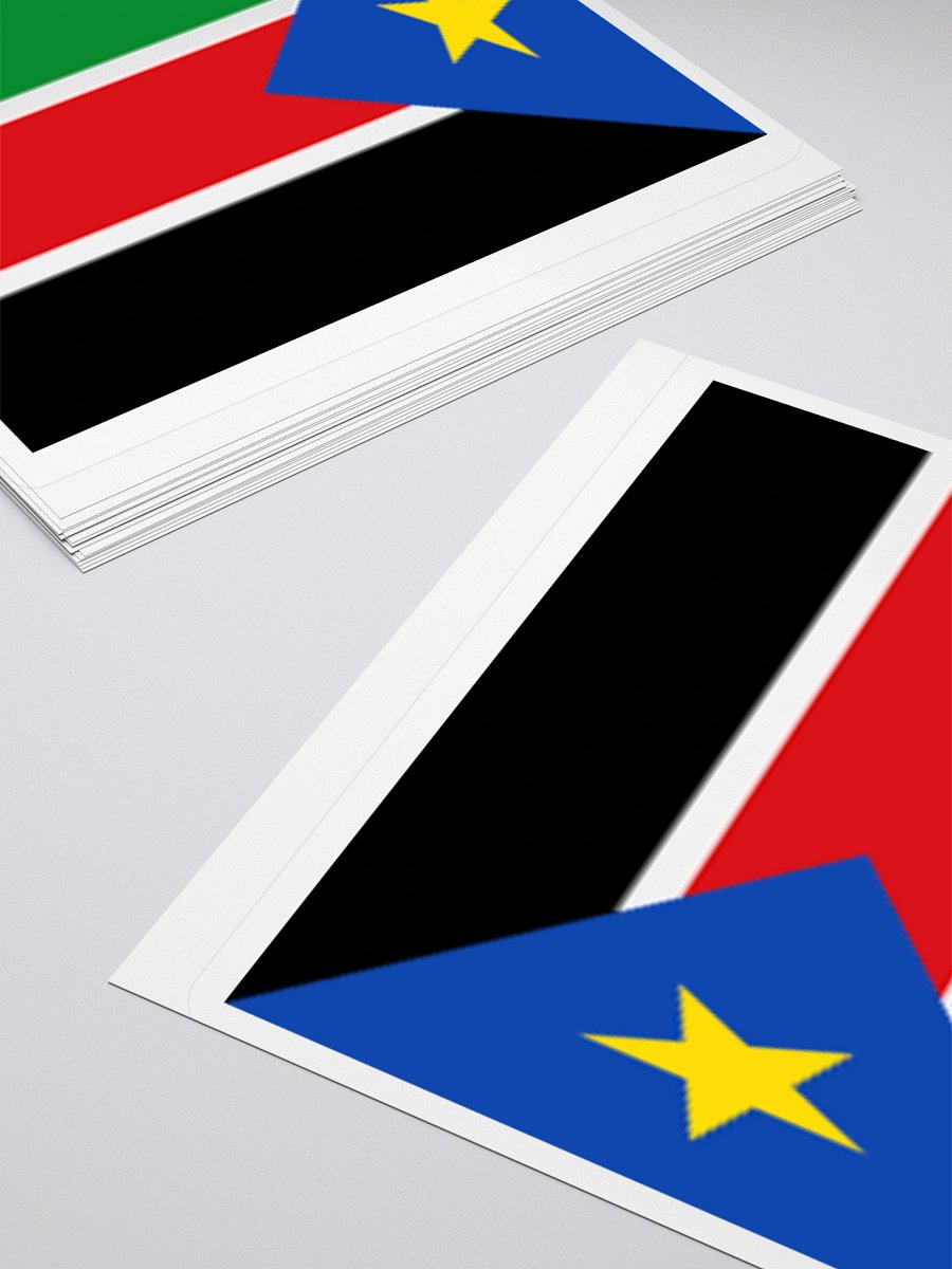 Exclusive South Sudan Flag Kiss-Cut Stickers - High-Quality Vinyl, Multiple Sizes product image (10)