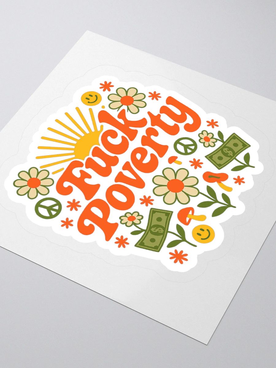 Fuck Poverty Sticker product image (3)