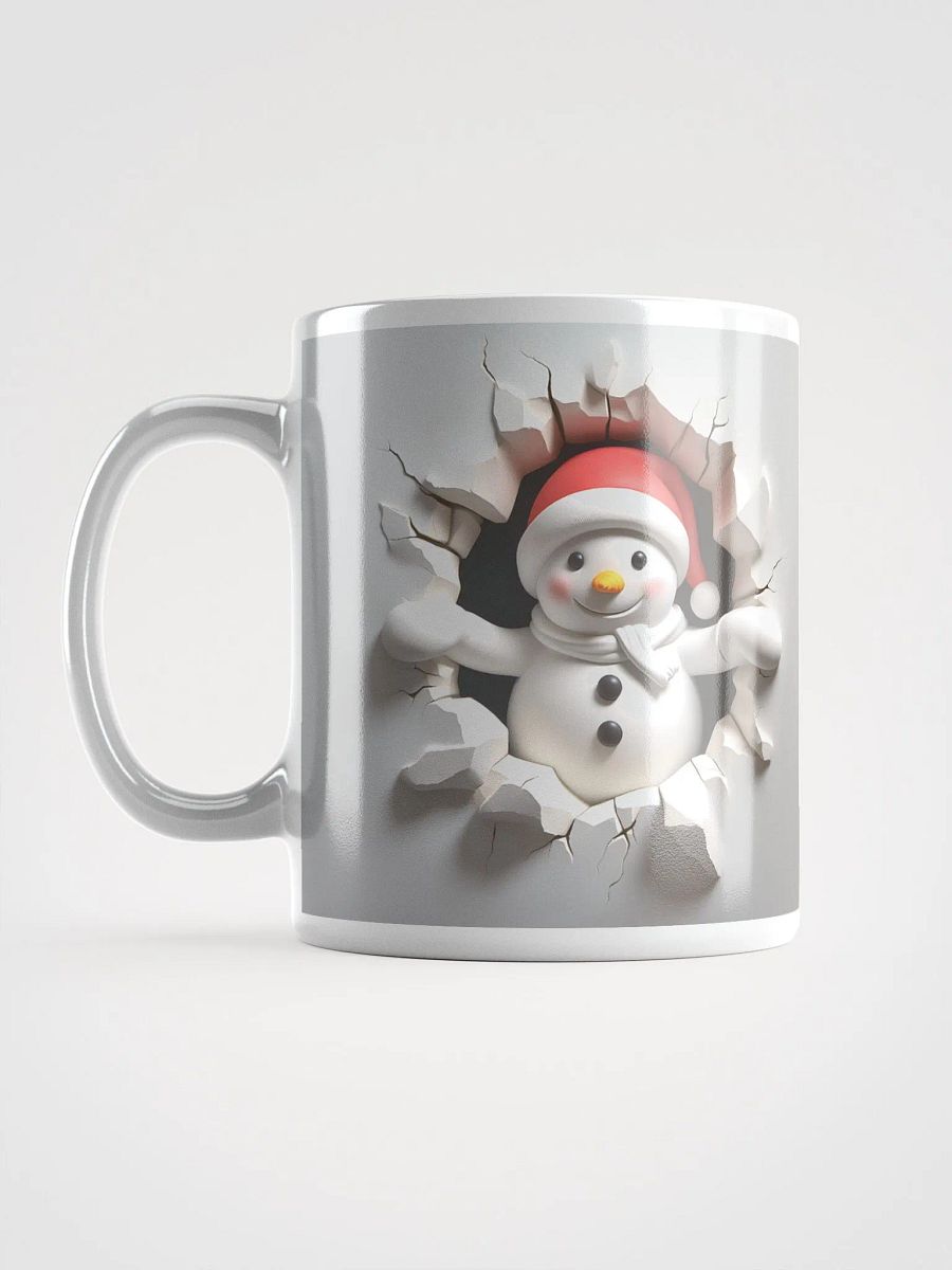 Snowman Breaking Through a Wall 11 oz Mug product image (6)