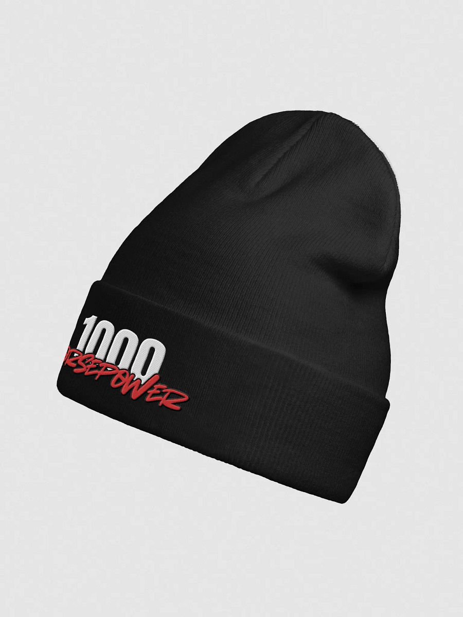 1000 - Horsepower Red Knit Beanie product image (3)
