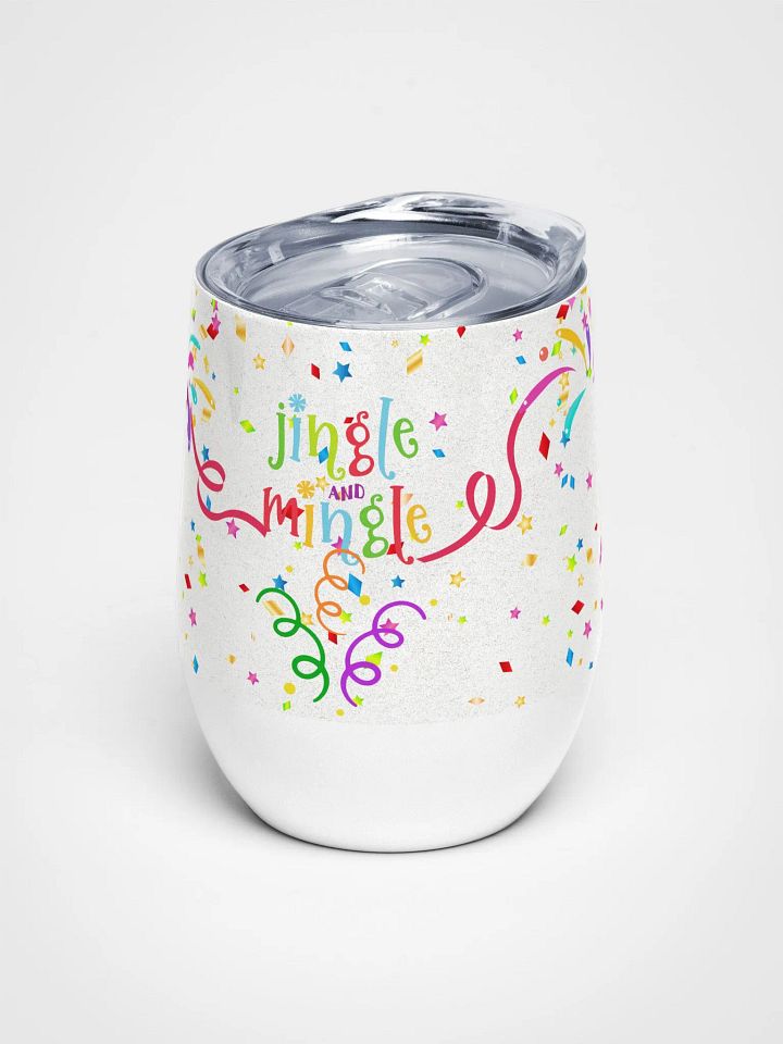 Jingle & Mingle Wine Tumbler gift for fun friends colleagues product image (1)