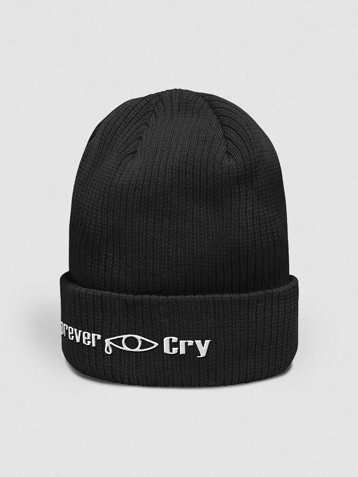 Forever Cry - White #2 - Beechfield Organic Ribbed Beanie product image (2)