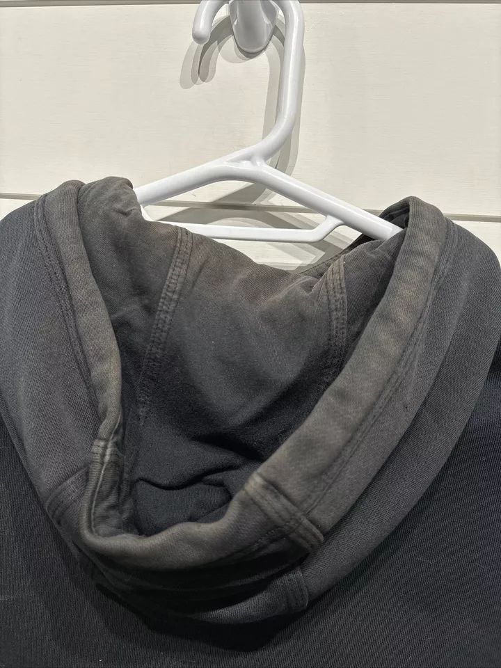Nike Air Hooded Hoodie Gym Workout Black White Swoosh Sweatshirt Mens Sz Large Northern Resale Company (10409) product image (1)