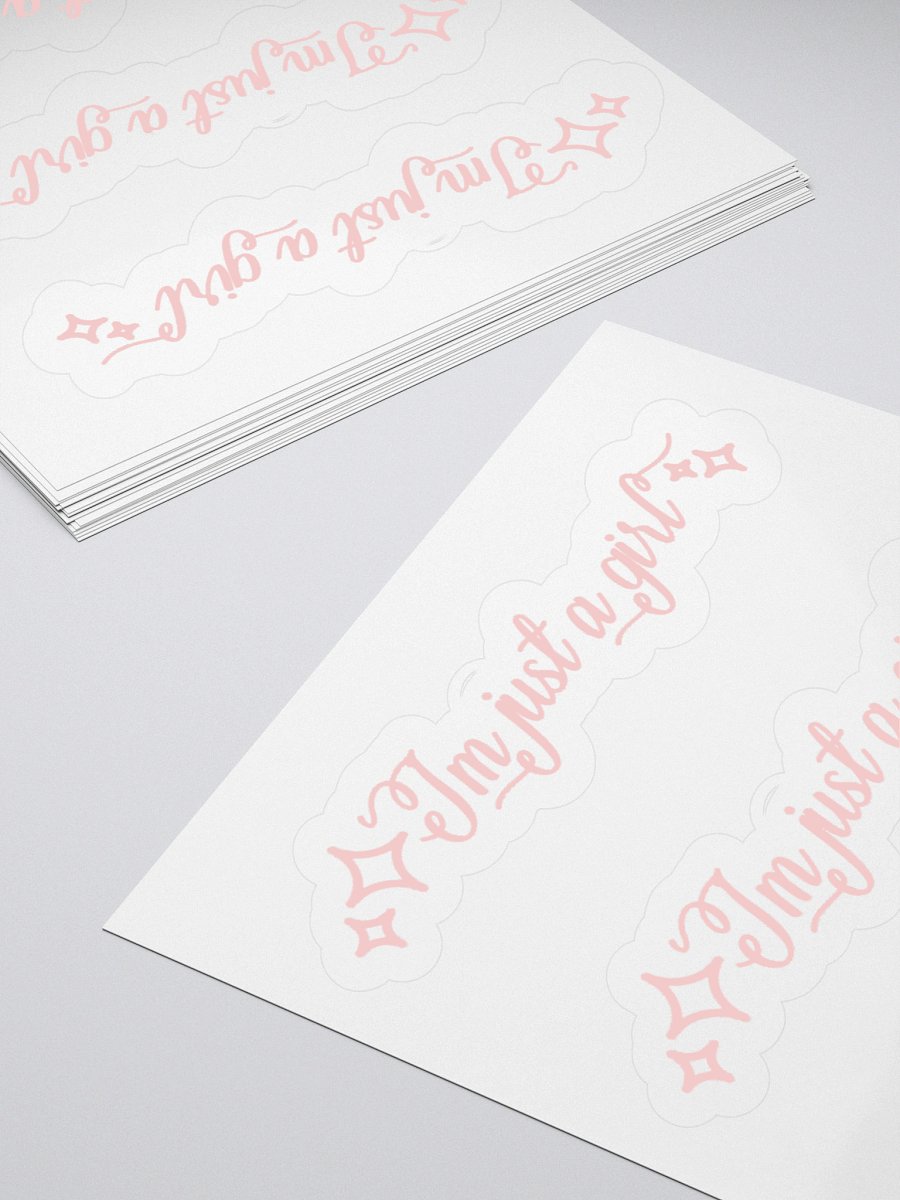 I'm Just a girl- Sticker product image (4)