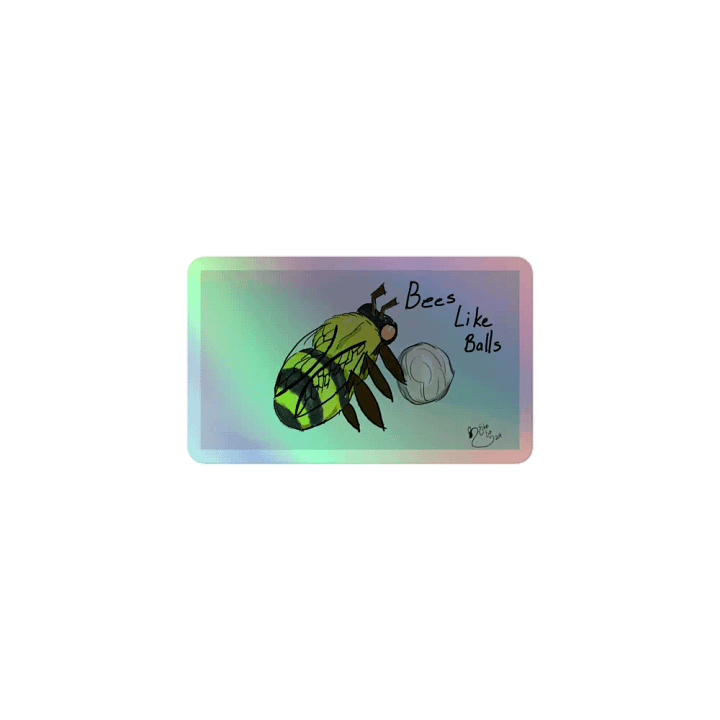 Bees Like Balls Sticker product image (1)