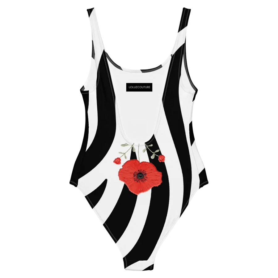 Zebra Blooms One-Piece Swimsuit product image (10)
