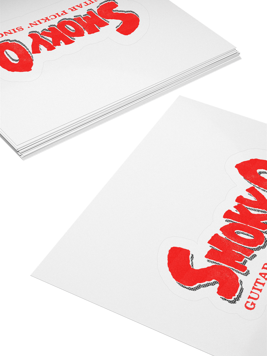 Guitar Pickin' Smoky O Kiss Cut Stickers product image (10)