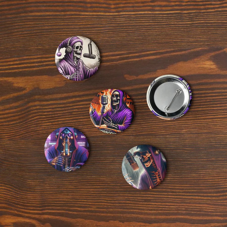 Morbid Set of 5 Pin Buttons product image (9)