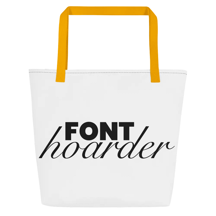 Font Hoarder Tote product image (7)