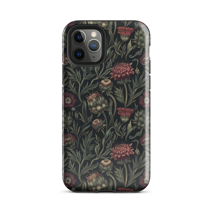 Floral Artichoke & Thistle, William Morris Style - Tough Phone Case product image (2)