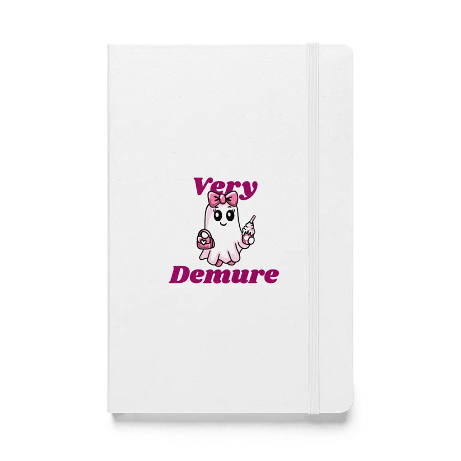 Very Demure Cute Ghost Hardcover Bound Lined Notebook product image (1)