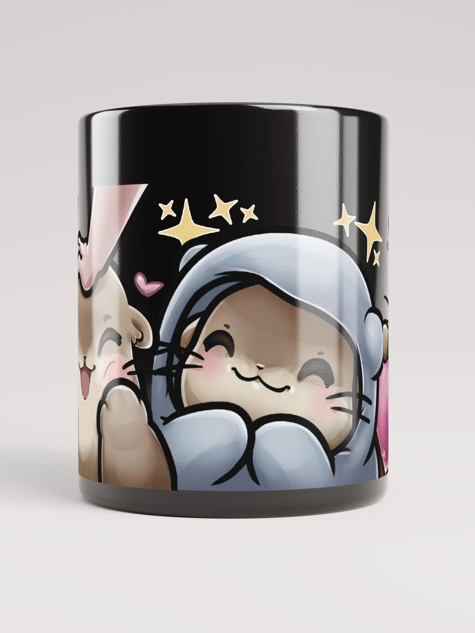 Black Glossy Mug - Otter product image (2)
