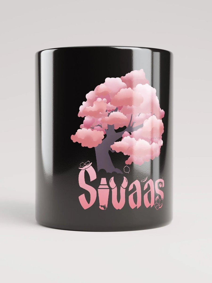 SivaasTV Mug Black Name & Cherry Blossom Tree product image (1)
