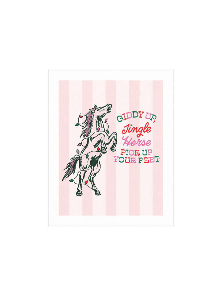 jingle horse wall print product image (1)