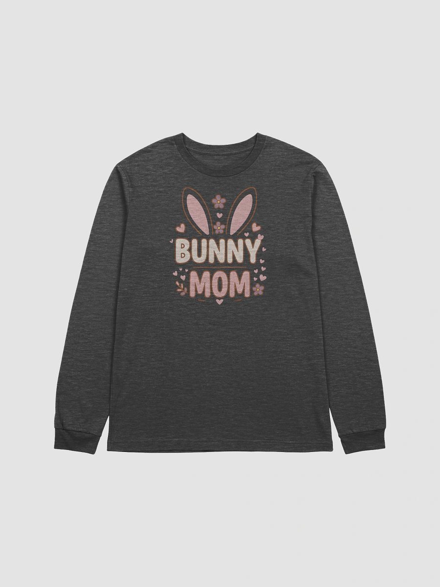 Bunny Mom Long Sleeve Tee | Cute Bunny Ears & Floral Spring Design for Moms product image (1)