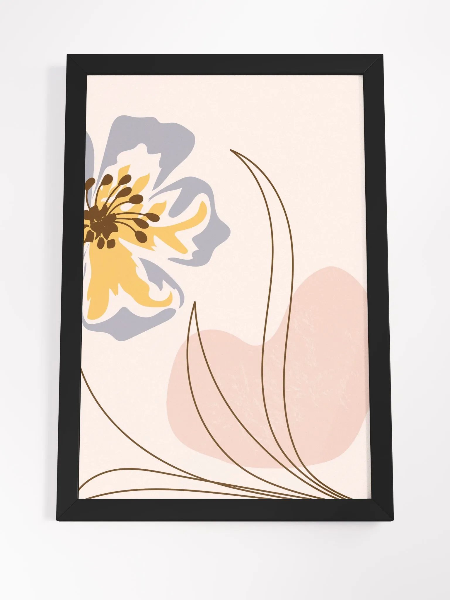 Minimalist Floral Abstraction Framed Poster product image (21)