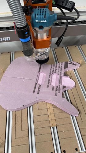 Had a little flange left on the back of this test cut so I thought I’d sand it off quick. Nope. 😂

First full body test of my...
