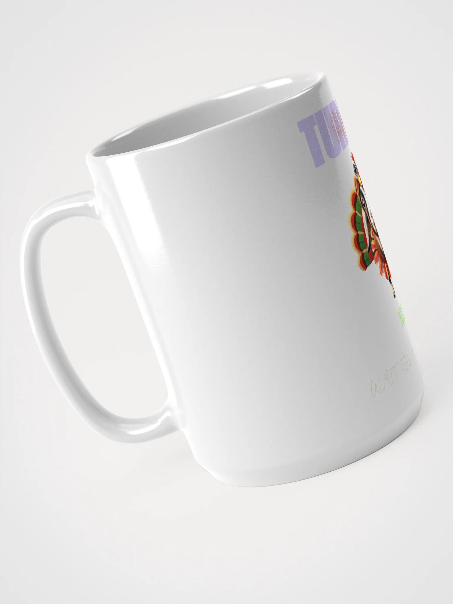 Turkey Escape Ride White Glossy Mug product image (3)